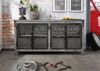 Sideboard Mango 180x40x90 grau lackiert HEAVY INDUSTRY #150 Bild 3