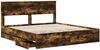 vidaXL Bettrahmen Geräucherte Eiche 180 x 200 cm Ingenieurs Holz 3409831 Bild 5