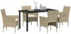 vidaXL Garten Essgruppe mit Kissen 5 pcs Beige Poly-Rattan 3379739 Bild 3