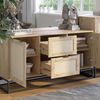 Kommode Natal Braun 40 x 72.5 cm mit 2 Türen und 2 Schubladen Vicco Bild 5