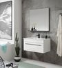 Badezimmer Spiegel Design-D in schwarz 80 x 85 cm Bild 3