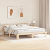 vidaXL Bettrahmen mit Kopfteil Natur 180 x 200 cm Massives Kiefernholz 872599 Bild 3
