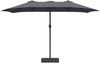 Garten-Sonnenschirm, Terrassenschirm Anthrazit 385 x 209 x 244 cm Polyester Bild 4
