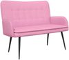 vidaXL 2-Sitzer Sofa Rosa 115 x 61 x 87 cm Stoff 42028912 Bild 2