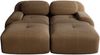 Modulares Ecksofa Cordsamt ergonomisch, mit Fußstütze, 32D Schaumstoff, geschwungene Armlehnen, kein Aufbau, vakuumverpackt Bild 4