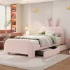 Kinderbett mit Lattenrost, Schubladen und Kopfteil, 90x200 cm, Einzelbett, Jugendbett, Sherpa Bild 2