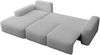 Selsey 'Carnos' Ecksofa mit Schlaffunktion, Ballkissen, Chenillebezug, Grau, linksseitig Bild 4