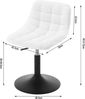 Woltu Drehhocker (1 St), weiß, Schminkhocker höhenverstellbarer Hocker, 360° drehbar Bild 2