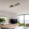 LED Deckenleuchte grau gebürstet, opal, L 63 cm Bild 3