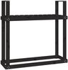 vidaXL Kaminholzregal Schwarz 110x35x108,5 cm Massivholz Kiefer 823861 Bild 2
