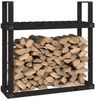vidaXL Kaminholzregal Schwarz 110x35x108,5 cm Massivholz Kiefer 823861 Bild 4