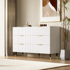 Sideboard 120x40x77 cm - Elegantes Design mit 6 Schubladen & Goldakzenten Bild 3