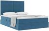 vidaXL Aufbewahrungsbett mit Matratze Dunkelblau 140 x 200 cm Samt 3371977 Bild 3