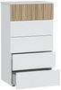 Calicosy Kommode 5 Schubladen H109 cm - Ethna - Weiß Bild 4