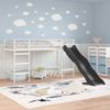 vidaXL Kinder-Loftbett mit Rutsche Weiß und Anthrazit 90 x 190 cm 42020782 Bild 3