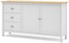 Calicosy 'MISTI' Sideboard mit 2 Türen und 3 Schubladen L150 cm - Weiß Bild 4