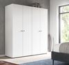 Kleiderschrank 4-türig Carter in weiß 160 x 176 cm Bild 2