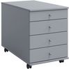VCM Rollcontainer Lona 914429 Grau H. 57 x B. 42 x T. 75 cm Bild 3