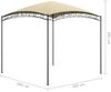 Gartenpavillon, Pavillon 3x3x2,65 m Creme 180 g/m² Bild 5