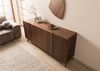 Sideboard Nussbaum-Echtholzfurnier 200x45x85 braun lackiert BUTTERFLY #107 Bild 2
