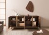 Sideboard Nussbaum-Echtholzfurnier 200x45x85 braun lackiert BUTTERFLY #107 Bild 4