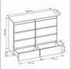 Raumhirsch Furniture Kommode, Sideboard, Kommode für das Schlafzimmer - Wohnzimmer (Maße: 100 × 39 × 101,5 cm, 8 Schubladen, Rollenschienen), viele Farbvarianten - Hochwertig & stabil Bild 3