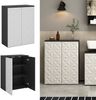 Midischrank Edge Schwarz 60 x 79.5 cm mit 2 Türen und 3 Fächer Vicco Bild 2