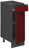 Küchenunterschrank R-Line Rot 30 cm J-Shape, ohne Arbeitsplatte Vicco Bild 3