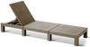 Allibert Mississippi Sunlounger Cappuccino Sonnenliege Gartenliege Polyrattan Bild 2