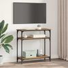 Konsolentisch, Beistelltisch, Konsole mit Regal Altholz 75 x 29 x 75 cm Holzwerkstoff Bild 4