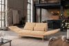 KAWOLA Funktionssofa HOLLY 2-Sitzer Stoff senf 90 x 92 x 176 cm Bild 2