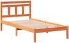 vidaXL Bettrahmen Braun 100 x 200 cm Massives Kiefernholz 872352 Bild 4