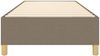 vidaXL Polsterbett, Stoff, Taupe, 90x200 cm, Natur Bild 5