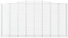 vidaXL Gabionen mit Hochbogen 4 Stk. 400x50x200/220cm Verzinktes Eisen 3146023 Bild 4