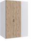 begehbarer Kleiderschrank Norderney in Viking Oak und Weiß – begehbarer Eckkleiderschrank - begehbarer Kleiderschrank 90cm Tiefe Bild 1