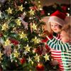 Elegear Lichterkette 114/150 cm Weihnachtsdeko Fenster Warmweiß & Bunt, Haken Timer 8 Modi, LED Fensterbilder für Innen/Außen/Fenster Weihanchten Deko Bild 2