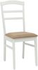 vidaXL Esszimmerstuhl 2 pcs Weiß und Braun Massives Gummiholz 42020499 Bild 4