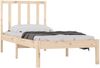 vidaXL Massivholzbett ohne Matratze 75x190 cm Kiefernholz 3105031 Bild 3
