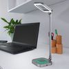 LED Tischleuchte, Touchdimmer, RGB, ALU, grau, weiß, H 43 cm Bild 3