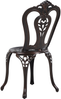 Beliani 'BOVINO' Gartenstuhl 2er Set, Metall dunkelbraun Bild 5