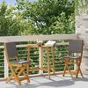 vidaXL Außen Bistro-Stühle mit Kissen 2 pcs Dunkelgrau 38 x 46 x 85 cm 42028100 Bild 3