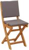 vidaXL Außen Bistro-Stühle mit Kissen 2 pcs Dunkelgrau 38 x 46 x 85 cm 42028100 Bild 4