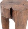 Hocker LOG 41 x 29 x 29 cm, Massivholz dunkelbraun Bild 4