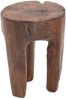 Hocker LOG 41 x 29 x 29 cm, Massivholz dunkelbraun Bild 3