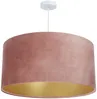 BPS Koncept 0E0-151-60 Hängeleuchte GLAMOUR Samtstoff auf PVC-Basis rosa, gold 1xE27 60W H:112 Ø60cm dimmbar Bild 5