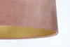 BPS Koncept 0E0-151-60 Hängeleuchte GLAMOUR Samtstoff auf PVC-Basis rosa, gold 1xE27 60W H:112 Ø60cm dimmbar Bild 4