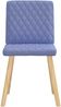 vidaXL Esszimmerstühle 4 Stk. Jeansblau Stoff 3315231 Bild 4