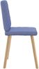 vidaXL Esszimmerstühle 4 Stk. Jeansblau Stoff 3315231 Bild 5