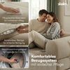 skølm 'Lofn' Modulares Sofa 2 Sitzer, 200x100 cm, Vollschaumcouch mit Metallgestell, Cord beige, Schlafsofa vakuumverpackt, kein Aufbau erforderlich Bild 5