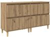 vidaXL Sideboards 2 pcs Artisan-Eiche 60 x 35 x 70 cm Holzwerkstoff 3415587 Bild 5